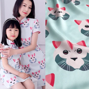  147 cm mačka digitalni tisak metar tkanine, odjeća ručno DIY haljina tkanina 100% najlon tkanine veleprodaja najlon tkanine