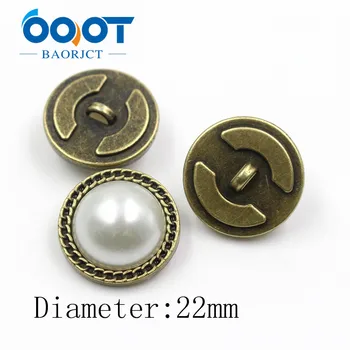  1711301, Polukružna metalni gumbi s imitacija bisera, pribor za odjeću ručni rad, gumbi za šivanje odjeće, 10 kom.