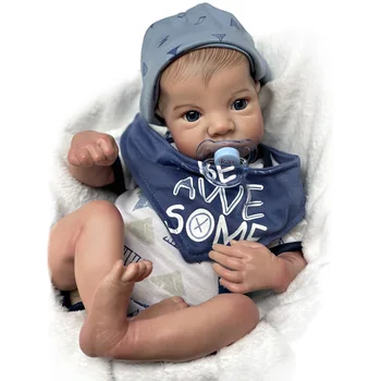  20-Inčni Lutke Реборн Baby Levi S Otvorenim Očima Boneca Renascida Brinquedo Bebe Para Crianças Menina