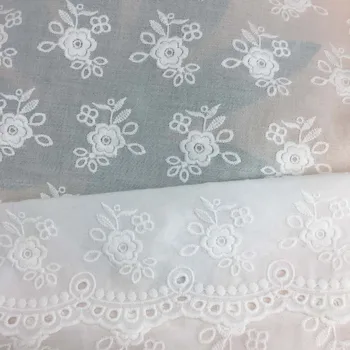  2021 novi vezeni pamuk svježe haljina za djevojčice od mrežaste tkanine