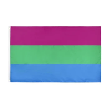  3Jflag 3x5 metara 90x150 cm LGBT Полисексуальность Полисексуальный Zastava Ponosa