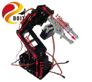  6 DoF Ruka Robota + Mehanički Pandža + Metalni Okvir Metalni Mehanički Ručni Pokazivački Uređaj Servo Sa Visokim Okretnim Momentom Od ESPduino Kit Za Arduino