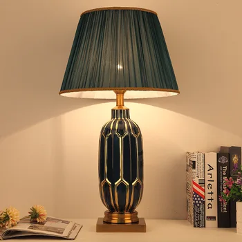  Američka keramičke jednostavna lampe za klasicni europski moderni high-class hotel dnevni boravak soft noćni ormarić Spavaća soba lampe za čitanje