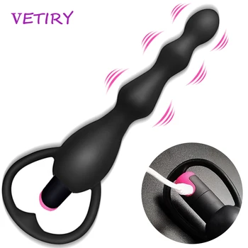  Analni Vibrator 10 Brzina Anal Balls Gay Masaža Prostate Analni Čep je Stimulans USB Punjenje Seks Igračke Za Muškarce, Žene Silikon