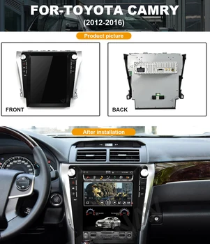  Android Vertikalni prikaz GPS Auto Navigacijski sustav Stereo za-Toyota Camry od 2012-2016 GPS Auto Media player, Stereo