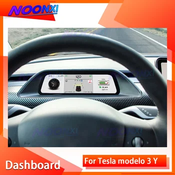  Automobil Tesla Model 3 Model Y Vlakno/Bijela Boja je radio Digitalni Klaster LCD Kontrolna Ploča Kontrolna Ploča Višenamjenski Player 2Din