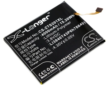  Baterija CS 4000 mah/15.20 Wh za ZTE S2014, Voyage Plus Li3840T43P6h786451