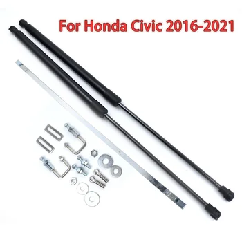  Crna 2 komada Automatsko Podizanje Plinskih Para Amortizacija Nosači Stalci Sprijeda Idealni Za Honda Civic Sedan 4-Vrata 2016-2020