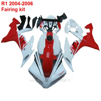  Crvena Oplata Za YAMAHA yzf r1 2004 2005 2006 (+ bijela) Kit Обтекателей za lijevanje pod pritiskom XL09