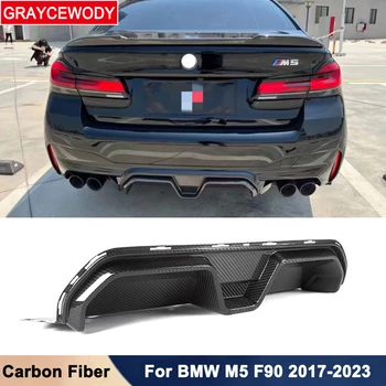  CS Stil Trenutno Karbonskih Vlakana Suho CF Stražnji Branik Za Usne Difuzor Modifikacija Automobila BMW M5 F90 INICIJATIVA 2017-2023 Tuning Stil
