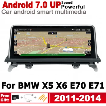  Ekran Stereo Android 7.0 UP Auto GPS Karta Za BMW X5 X6 E70 E71 2011 2012 2013 2014 CIC Originalni Stil Media Player Auto