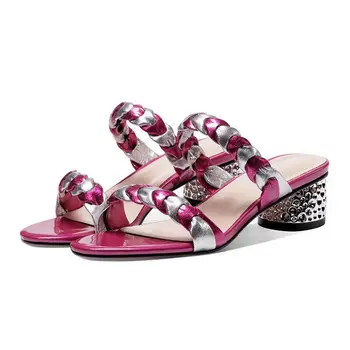  Elegantne Ženske Sandale-Papuče Jednostavne Modne Cipele za Djevojke i Dame