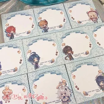  Genshin Impact Memo pad Post sticky anime Кэцин slatka ljepljive bilješke ljepljive papir celina papelaria materijal Školski pribor