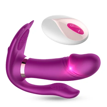  Grijaći vibrirajuće gaćice USB Bežični Daljinski Upravljač dildo za žene Anal G Spot Stimulator klitorisa seks robu za odrasle