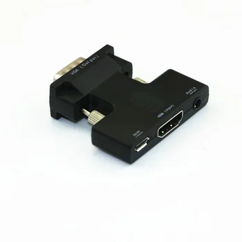  HDM1-kompatibilan Ženski VGA Konverter s Аудиоадаптером Podrška Izlaznog Signala 1080P za PC Laptop TV Monitora, Projektora