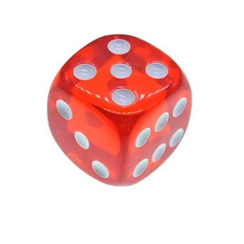  Kocke Kocke 6 Treće strane Prozirne Igre Perle Zaobljeni Crvene 18 mm Igre Voluminozan Mini Boji Boje Skup Ugaone Okrugle Корнор