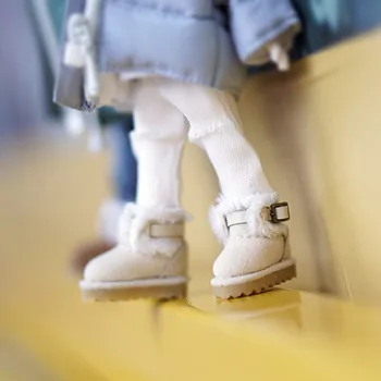  Lutkarska cipele OB11 pogodan za veličinu 1/12 GSC P9, novi trendi cipele na меху, čizme s kopčom, zimske muške i ženske cipele
