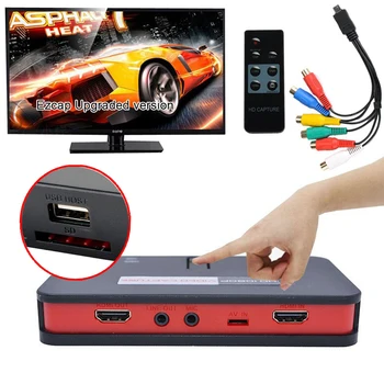  Mikrofon U AV HDMI Видеозахват Kartaška Igra Snimanje Kutija za XBOX, PS3 PS4 TV Box Planirano Snimanje Na USB Flash disk, Izravni prijenos