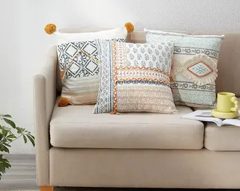  Novi jednostavan torbica za диванной jastuci, tkane tkanine od pamučne pređe, jastučnica, ukras model soba u obitelji, jastučnica u skandinavskom stilu