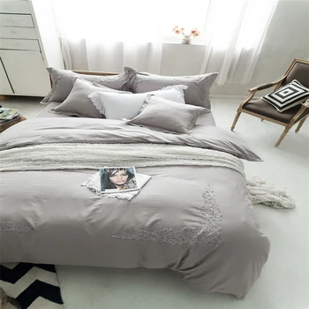  novi proizvodi Jednodijelni pamuk Čipke luksuzni Set posteljine King i Queen Size 4 kom. Komplet posteljine, Deka Krevetu Jastučnice