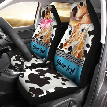  Personalizirane Slatka Presvlake Za Sjedala Sa Slike Žirafa, Auto Oprema, Ideja I Darove Za Parove, Univerzalna Zaštitna Torbica Za Prednja Sjedala