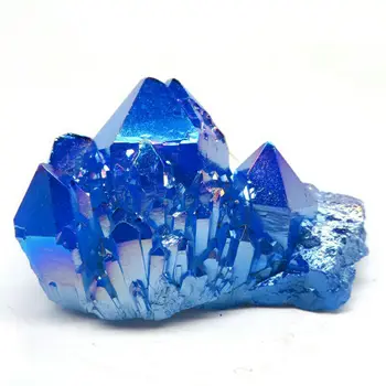  Prirodna Lijepa Plava Aura Klaster Liječeći Energy Crystal
