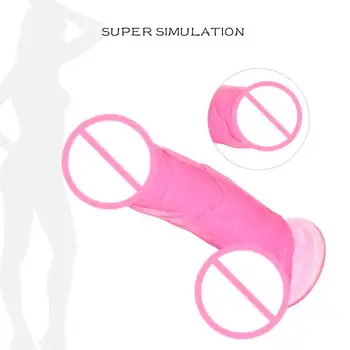  Realno Silikonski Dildo Ženski Vodootporan Realističan Penis G Spot Stimulator Klitorisa lako potiče ime za postizanje orgazma seks-igračke