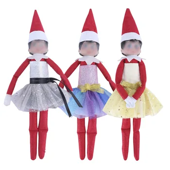  slatka Božić suknja Haljina Odjeća Za elf je na shlf Vilenjaci Božićne Darove Odijevanje