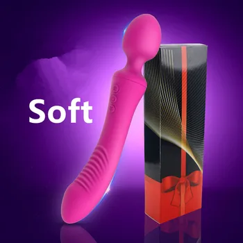  Soft Moćna Coli AV Vibrator za Žene 10 brzina Dvostruki motor Dildo Klitoris vibrator Seks Igračke Vagine anus Stimulira Maser 3F