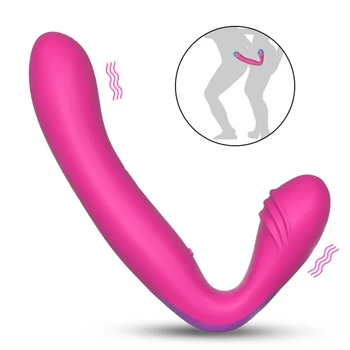  Strapon Dildo Vibrator za Žene Dvostruko motor masaža anal Klitoris vaginalni točka G za Odrasle Erotske Intimni Seks Igračka za Parove