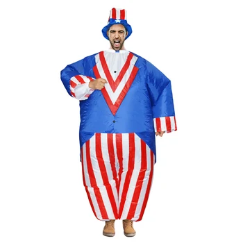  Uncle Sam Napuhavanje Kostim Za Odrasle, Animacija Odijelo Halloween Kostime Za Косплея Božićno Маскарадное Haljina Balon Eksplozije