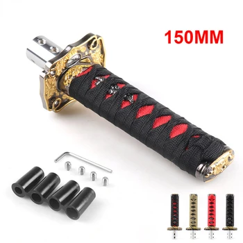  Univerzalni auto-nož samuraja gumb mjenjača automatski prijenos ručni mjenjač crna crveni auto ručka mjenjača 10/15 cm