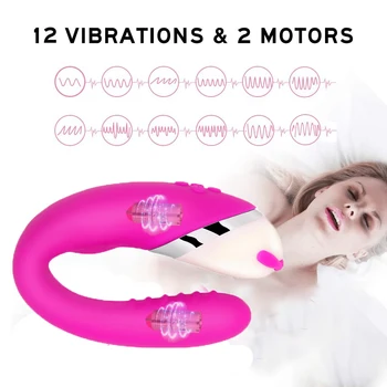  USB-Punjive 12 najmoćnijih načina Savijanja Lampa Vibratori G Spot Dildo Stimulacija Klitorisa Seks Za Odrasle Igračke Za parove