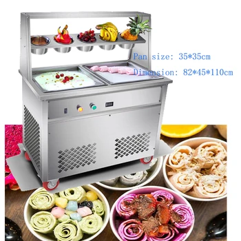  Visokokvalitetna dvokomponentna stroj za kuhanje sladoled od pohanog sira i 5 zatvoriti na oba zdjele s digitalnim zaslonom
