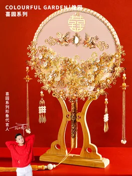  Xi Yuan Mladenka Cijele Navijač Drevni Stil Han Kineski Odjeća Ručno DIY Materijal Kineski Vjenčanje Navijač Kineski Kineski Stil