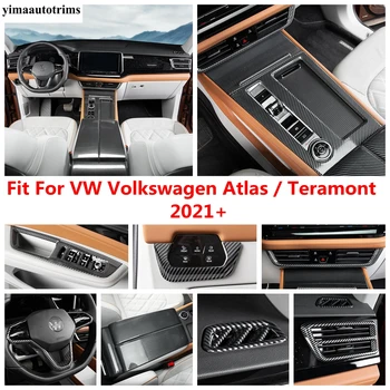  Za Volkswagen Atlas/Teramont 2021 2022 podizač stakla Glavu Lampa Osovina Zupčanik Ploča AC Zračni Poklopac Završiti Pribor Od Karbonskih vlakana