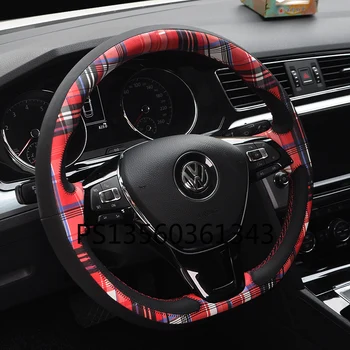  Za Volkswagen poklopac volana Lamando Bora jetta Tiguan Atlas Golf 7 Škotska kožna ručka